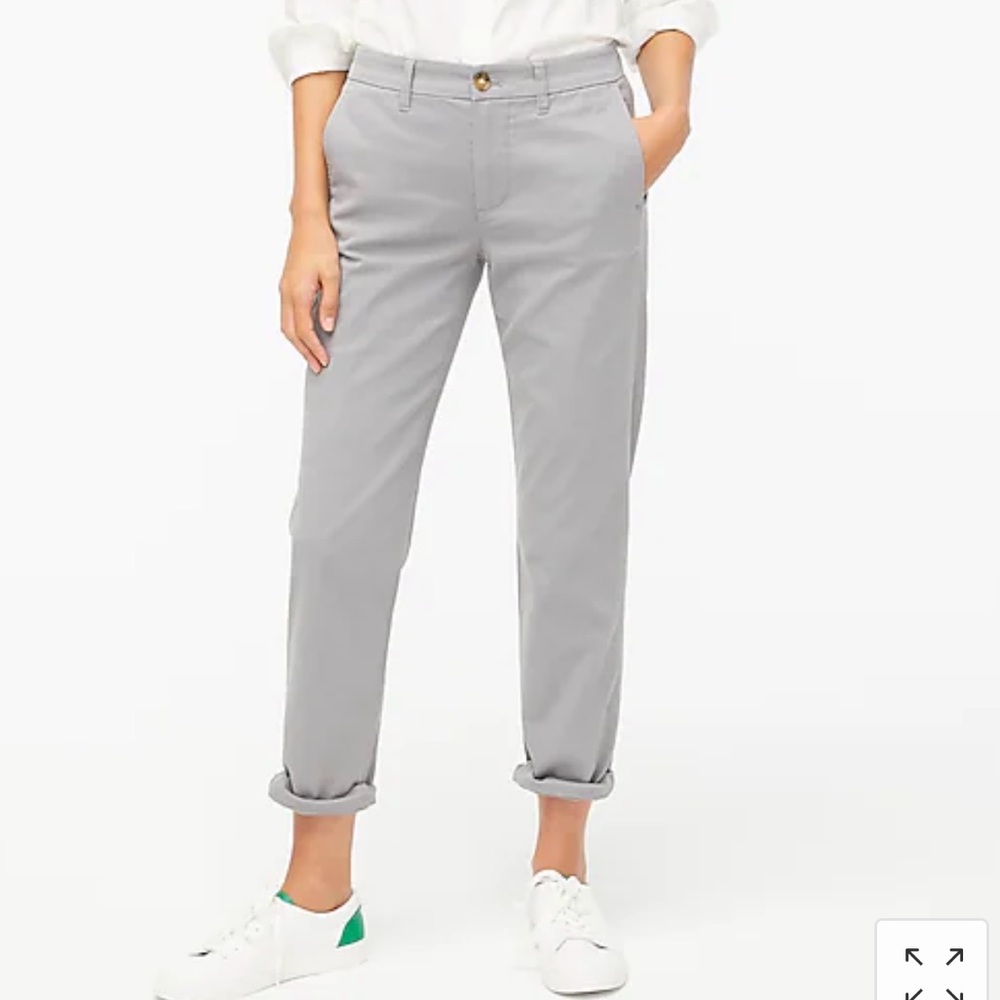 🔥 SALE J.CREW Dark Gray 100% Cotton Chino Pants | Size 4